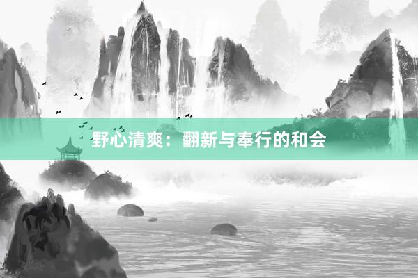野心清爽：翻新与奉行的和会